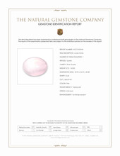 142.83 Ct. Pink Cabochon Rose Quartz Scan Report