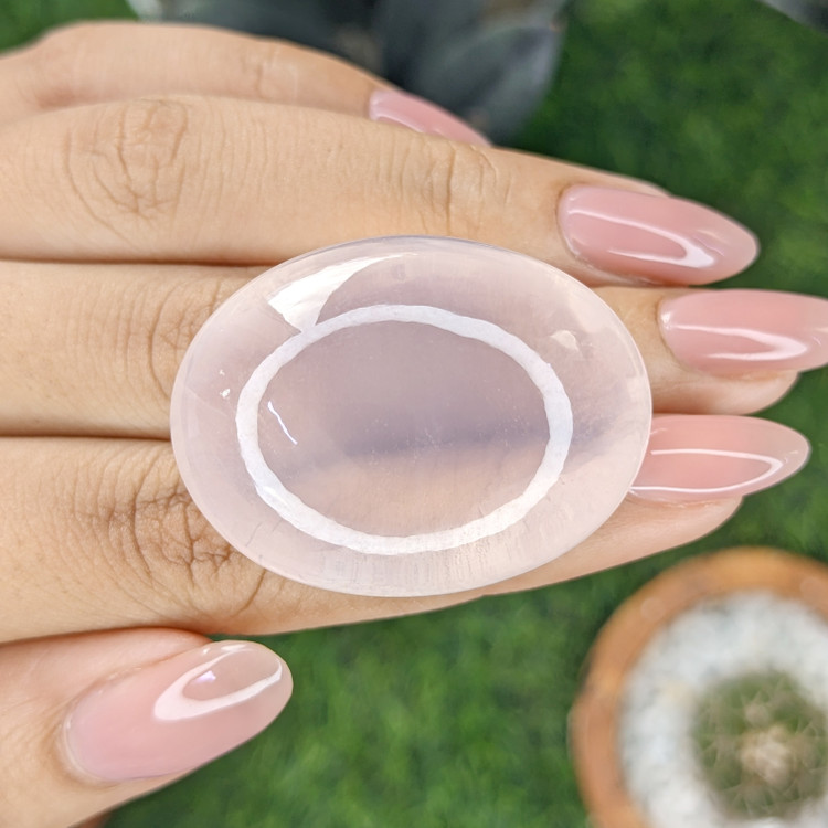 142.83 Ct. Pink Cabochon Rose Quartz