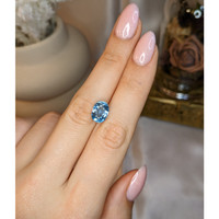 2.82 Ct. Blue Aquamarine from Brazil Life Style