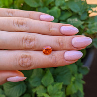 4.48 Ct. Orange Spessartite Garnet from Madagascar Life Style