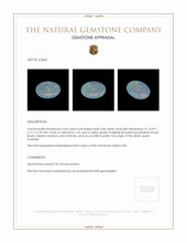 2.83 Ct. Cabochon White Opal from Australia Appraisal