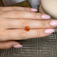 3.80 Ct. Orange Spessartite Garnet from Madagascar Life Style