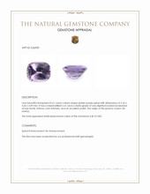 0.61 Ct. Pinkish Purple Spinel from Ceylon (Sri Lanka) Appraisal