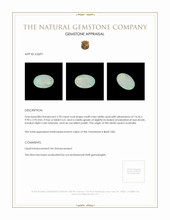 2.78 Ct. White Opal from Australia Appraisal