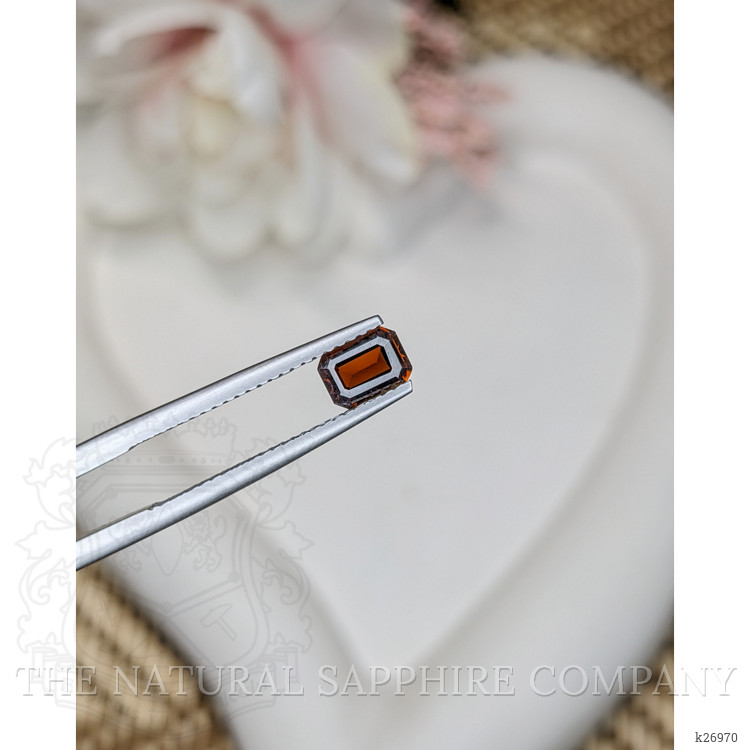 0.56 Ct. Orange Tourmaline from Ceylon (Sri Lanka)