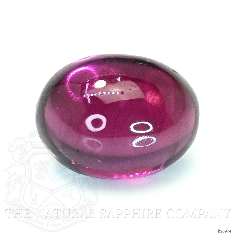 2.18 Ct. Pinkish Purple Cabochon Rhodolite Garnet from Ceylon (Sri Lanka)