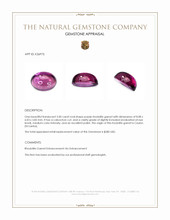 2.00 Ct. Purple Cabochon Rhodolite Garnet from Ceylon (Sri Lanka) Appraisal