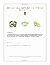 1.22 Ct. Green Chrysoberyl from Tanzania Appraisal