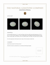 1.15 Ct. White Opal from Australia Appraisal