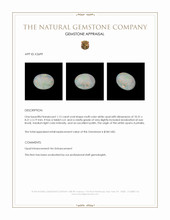 1.15 Ct. White Opal from Australia Appraisal