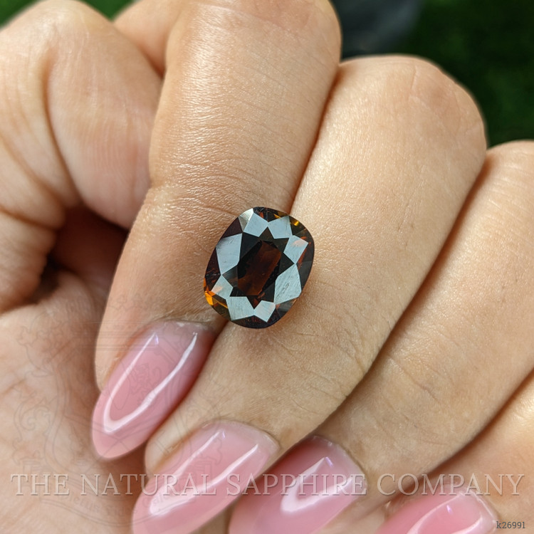 3.73 Ct. Orangish Brown Tourmaline from Ceylon (Sri Lanka)