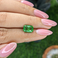 2.64 Ct. Tsavorite Garnet from Tanzania Life Style