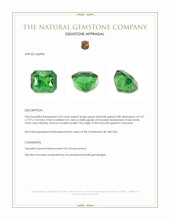 5.20 Ct. Tsavorite Garnet from Tanzania Appraisal