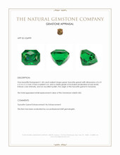 1.40 Ct. Tsavorite Garnet from Tanzania Appraisal