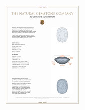 1.89 Ct. Zircon from Ceylon (Sri Lanka) 3 D Scan Report