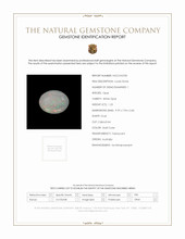 1.23 Ct. Cabochon White Opal from Australia Scan Report