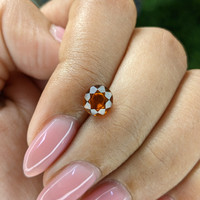 1.39 Ct. Orange Hessonite Garnet Life Style