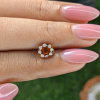 1.39 Ct. Orange Hessonite Garnet Life Style