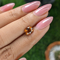 1.52 Ct. Orange Hessonite Garnet Life Style