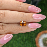 1.52 Ct. Orange Hessonite Garnet Life Style