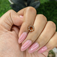 1.87 Ct. Orange Hessonite Garnet Life Style