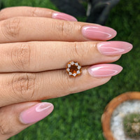 1.87 Ct. Orange Hessonite Garnet Life Style