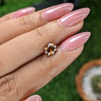 0.94 Ct. Orange Hessonite Garnet Life Style