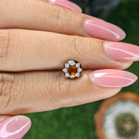 1.39 Ct. Orange Hessonite Garnet Life Style