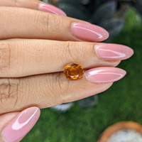 1.83 Ct. Orange Hessonite Garnet Life Style