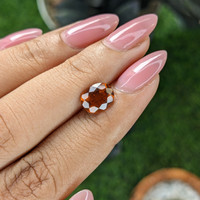 2.33 Ct. Golden Orange Hessonite Garnet Life Style