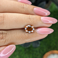 2.33 Ct. Golden Orange Hessonite Garnet Life Style