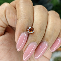 1.05 Ct. Reddish Brown Hessonite Garnet Life Style