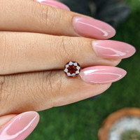 1.05 Ct. Reddish Brown Hessonite Garnet Life Style