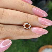 1.68 Ct. Golden Orange Hessonite Garnet Life Style