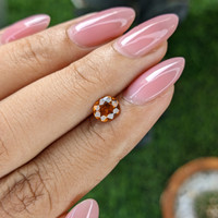 0.96 Ct. Golden Orange Hessonite Garnet Life Style