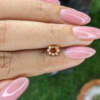 0.96 Ct. Golden Orange Hessonite Garnet Life Style