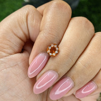 1.41 Ct. Golden Orange Hessonite Garnet Life Style