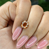 1.94 Ct. Golden Orange Hessonite Garnet Life Style