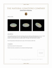 3.99 Ct. Cabochon White Opal from Australia Appraisal