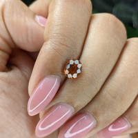1.24 Ct. Golden Orange Hessonite Garnet Life Style