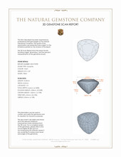 2.49 Ct. Violet Tanzanite from Tanzania 3 D Scan Report