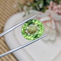 14.65 Ct. Yellowish Green Prasiolite from Brazil Life Style