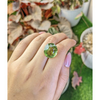 14.65 Ct. Yellowish Green Prasiolite from Brazil Life Style