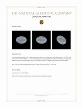 6.04 Ct. White Opal from Australia Appraisal