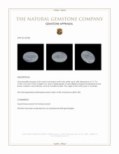 6.04 Ct. Multi Color White Opal (Light Opal) from Australia Appraisal