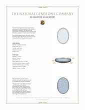 6.04 Ct. White Opal from Australia 3 D Scan Report