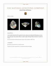 0.97 Ct. Rainbow Moonstone from Ceylon (Sri Lanka) Appraisal