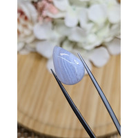 8.63 Ct. Blue Cabochon Agate from Brazil Life Style