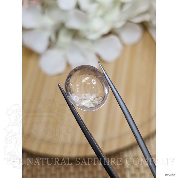 9.54 Ct. Pink Cabochon Rose Quartz from Ceylon (Sri Lanka)