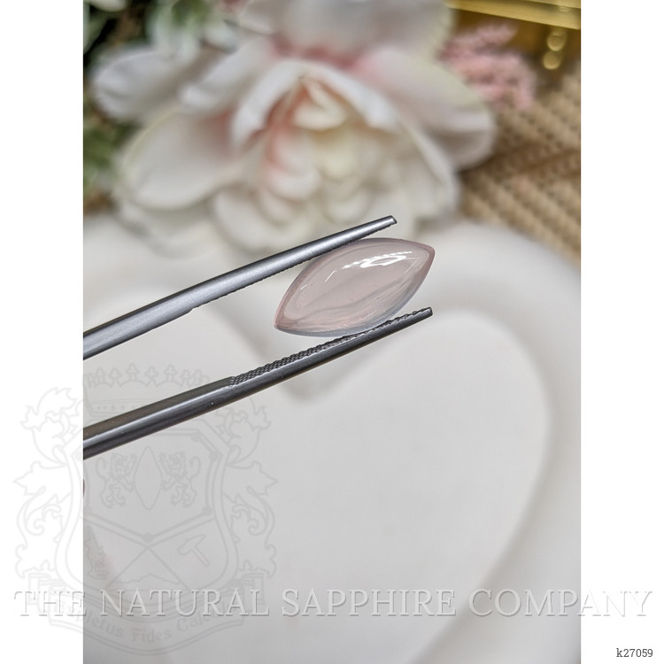 3.59 Ct. Pink Cabochon Rose Quartz from Ceylon (Sri Lanka)
